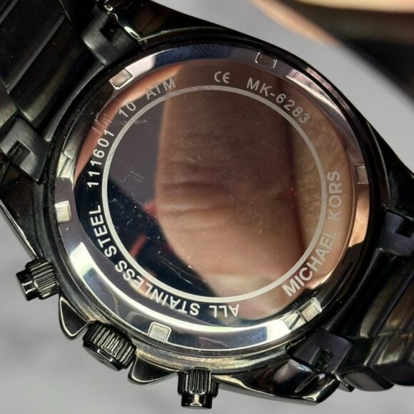 Michael Kors Black Watch w/ Gold Accents
